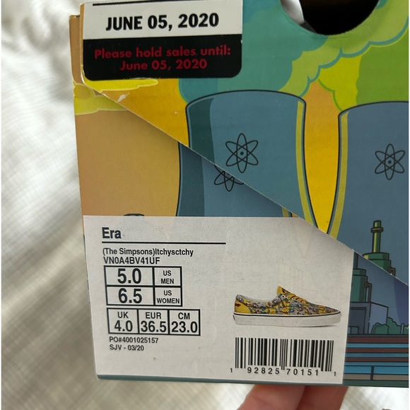 NWT! Limited release Simpsons itchy and scratchy vans sneakers 6.5 - Picture 4 of 5